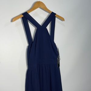 Lulus Floor Length Navy Blue Dress